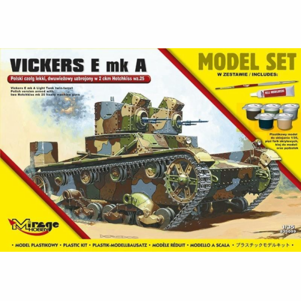 Mirage Plastikový model Polish Light Two-Turret Tank