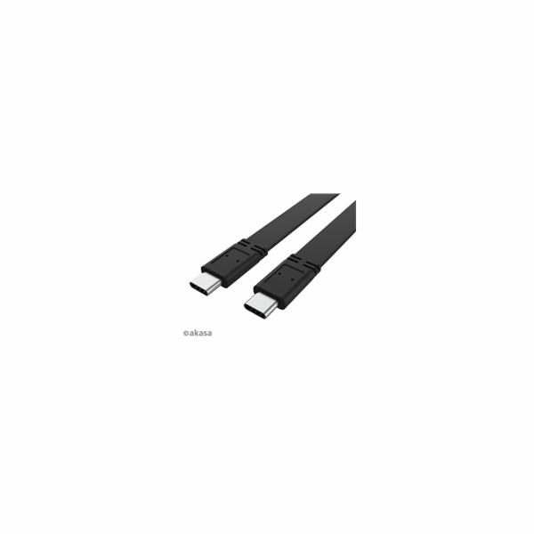 Akasa AK-CBUB60-10BK USB-C 3.2, 1m, černý 20G, 46W PD, 4K...