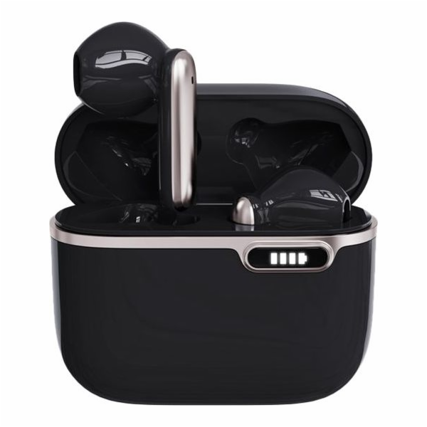 Bluetooth sluchátka s mikrofonem HQ TWS (USB-C) černá