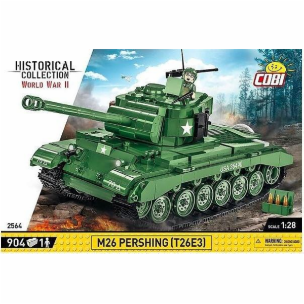 Cobi COBI 2564 Historical Collection WWII Tank M26 Pershi...