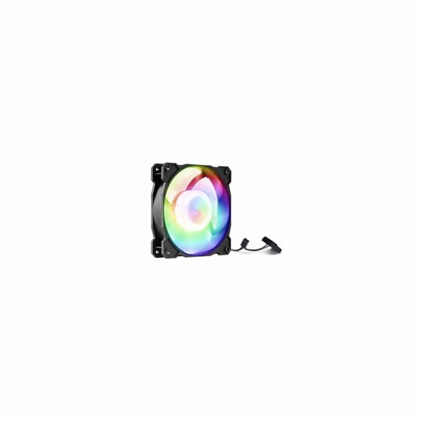 1stCOOL Statický RGB ventilátor 12cm, 3+4pin