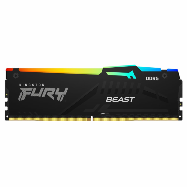 KINGSTON DIMM DDR5 32GB 5200MT/s CL40 FURY Beast Černá RGB
