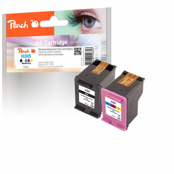 Peach HP PI300-948, No. 305, MultiPack, 2x3 ml kompatibil...