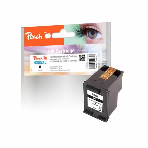Peach HP No 305XL, black | 321223 PEACH kompatibilní cart...