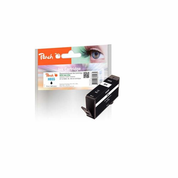 PEACH kompatibilní cartridge HP CZ109AE, No 655, černá, 1...