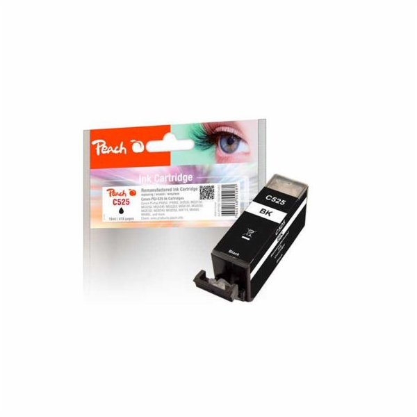 PEACH kompatibilní cartridge Canon PGI-525PGBK, Black, 19 ml