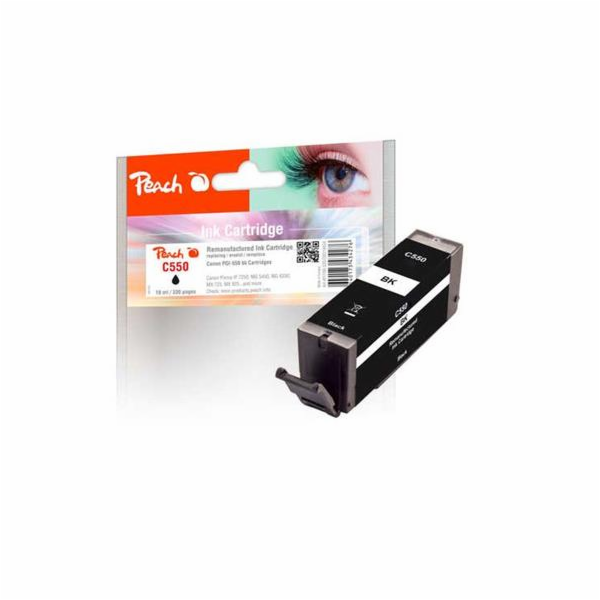 PEACH kompatibilní cartridge Canon PGI-550PGBK, black, 13 ml