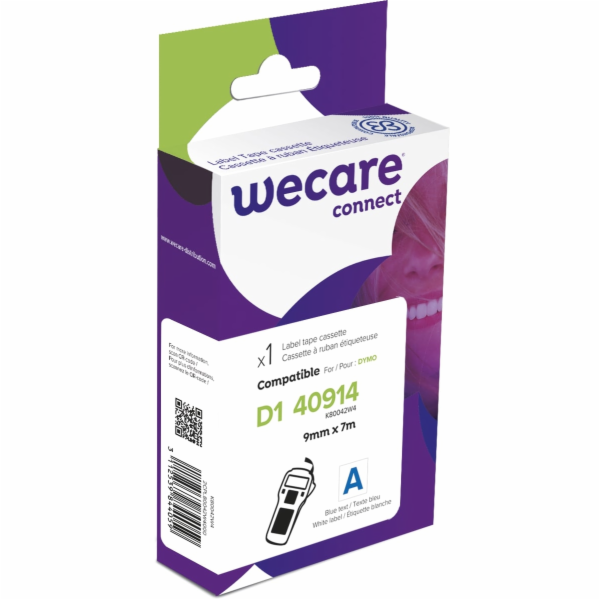 WECARE ARMOR páska kompatibilní s DYMO S0720690,Blue/Whit...