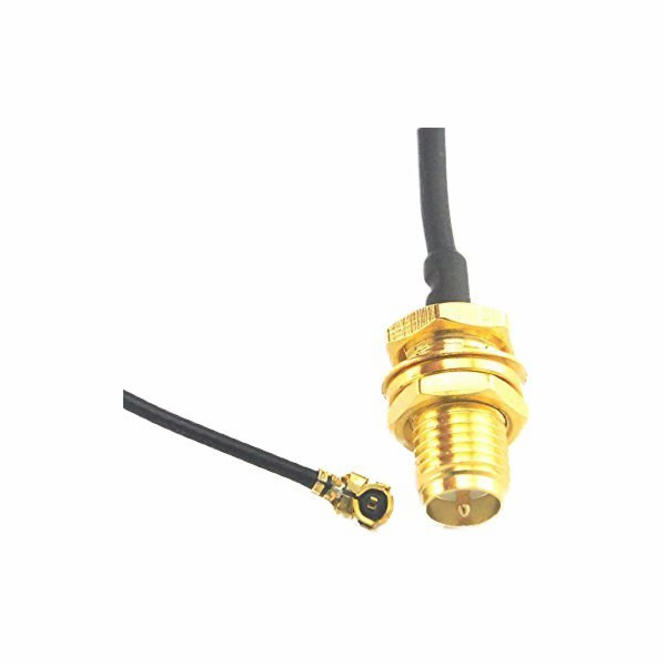 Pigtail u.Fl (IPEX) - RSMA female pigtail kabel, 15cm