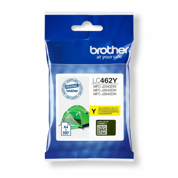 BROTHER INK LC-462Y - yellow - cca 550stran, pro MFC-J234...