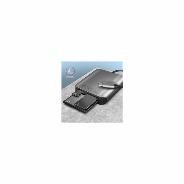 AXAGON CRE-S3C, USB-C 3.2 Gen 1 - SUPERSPEED čtečka karet...