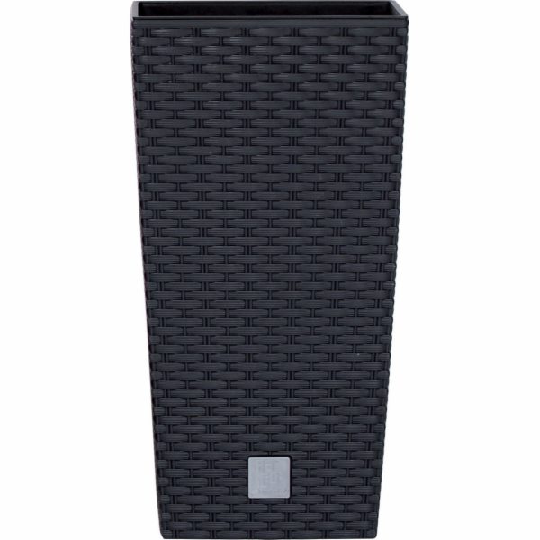 Květináč Prosperplast Rato Square antracit 26,5 x 26,5 x ...