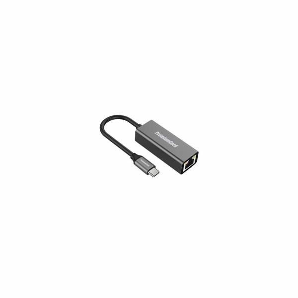 PremiumCord převodník USB-C na Gigabit konektor RJ45