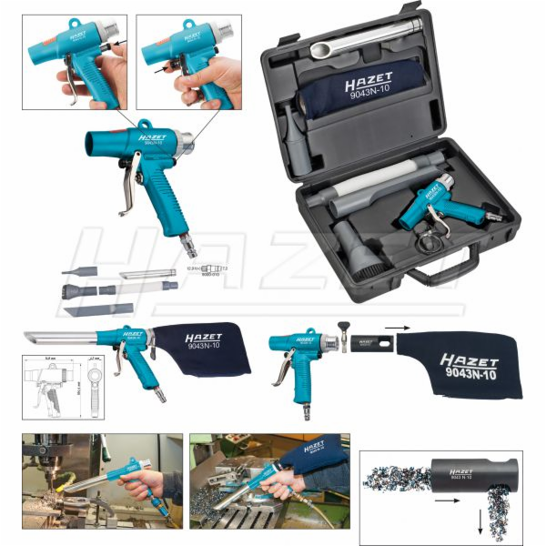 Hazet přepínatelná sací a ofukovací pistole