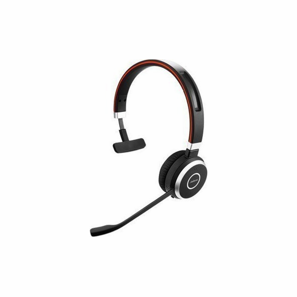 Jabra Evolve 65 SE/Mono/BT/Bezdrát/MS/Černá-červená