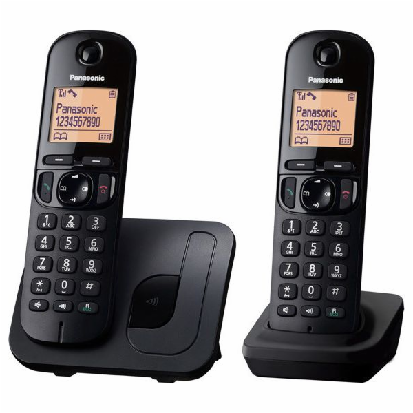 KX-TGC212 Dect Black + přídavné sluchátko