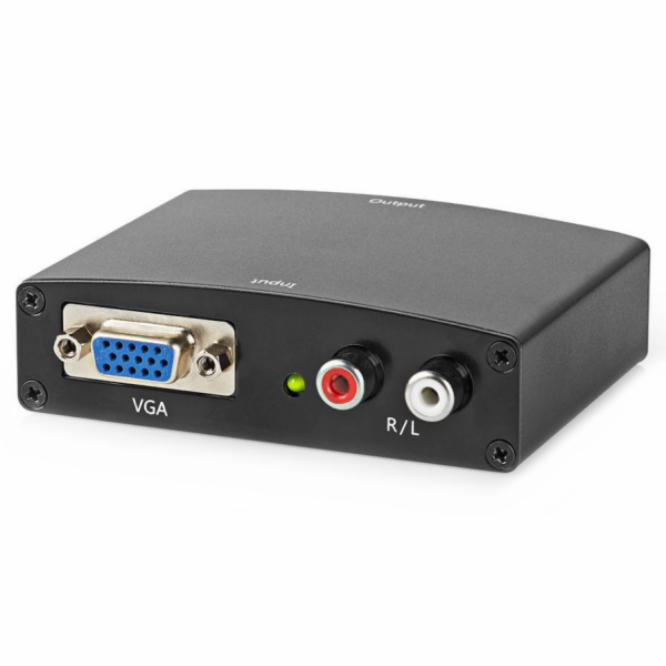 NEDIS převodník VGA na HDMI/ 2x RCA/ černý