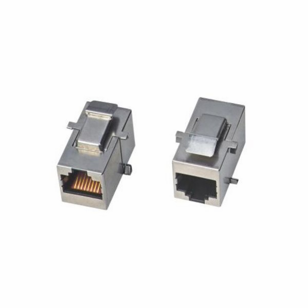 XtendLan Keystone/spojka, RJ45, Cat 6, STP, stříbrný, ins...