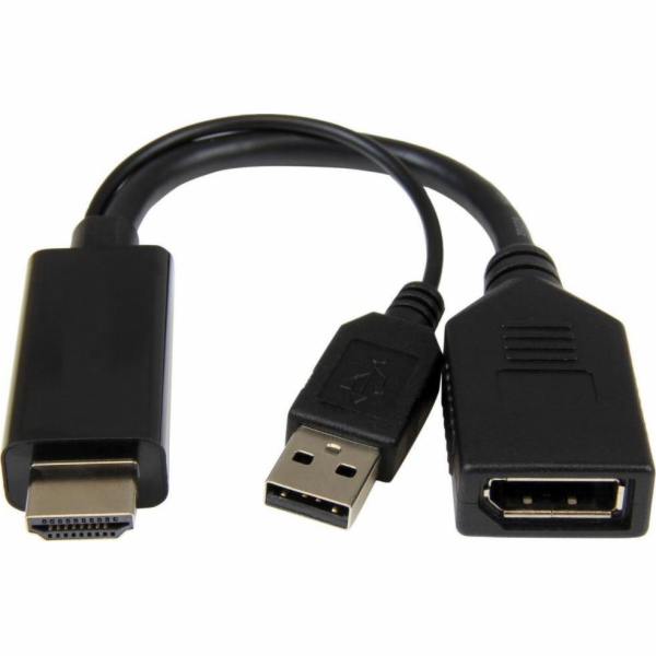 Gembird adaptér DisplayPort (M) na HDMI (F), 4K aktívny, ...