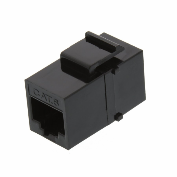 XtendLan Keystone/spojka, RJ45, Cat 6, UTP, černý, instal...