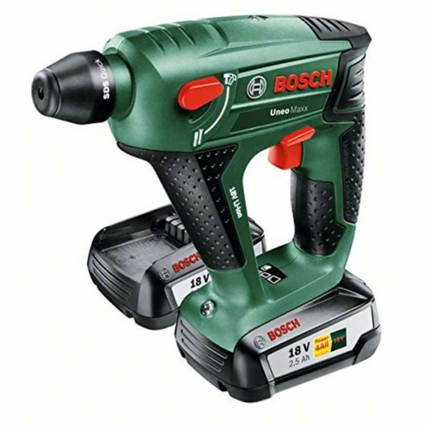 Bosch Uneo Maxx 18 Li + sklíčidlo, 2x2,5 Ah (0.603.952.327)