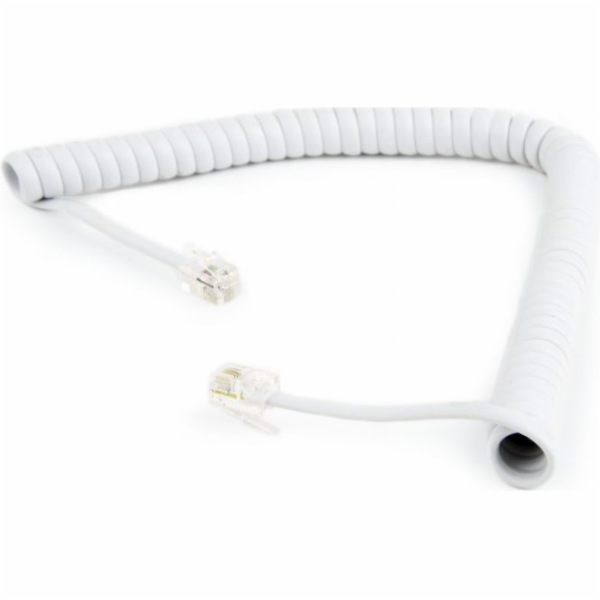Gembird kabel k telefonnímu sluchátku, kroucený, RJ10 (4P...