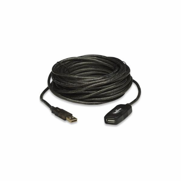 MANHATTAN Kabel USB 2.0 A-A, aktivní prodlužovací 20m, Da...