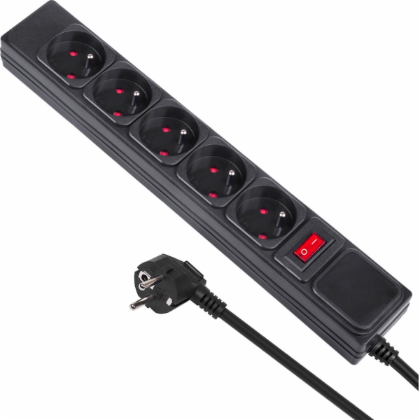 MacLean Energy 5 hnízda 1,5 m černá (MCE219)