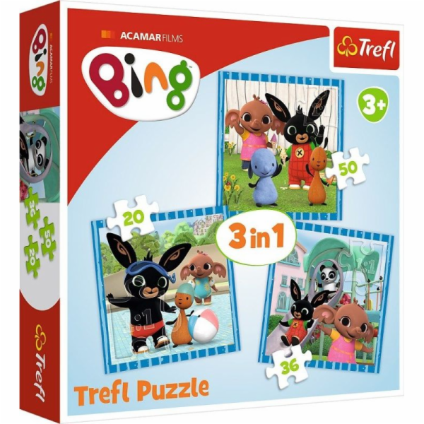 Trefl Puzzle 3v1 Zábava s přáteli Bing