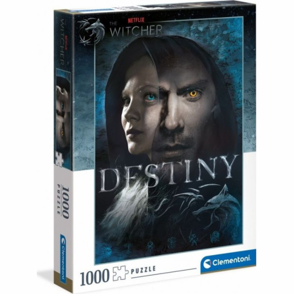 Clementoni - Puzzle 1000 Netflix: Zaklínač - Osud