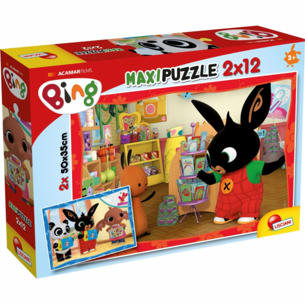 Puzzle Bing 2x12 dílků Ve škole