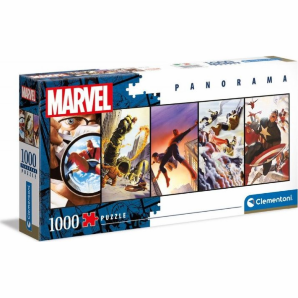 Puzzle 1000 dílků Panorama Marvel