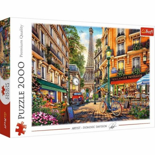 Prvky Trefl Puzzle 2000 - odpoledne v Paříži