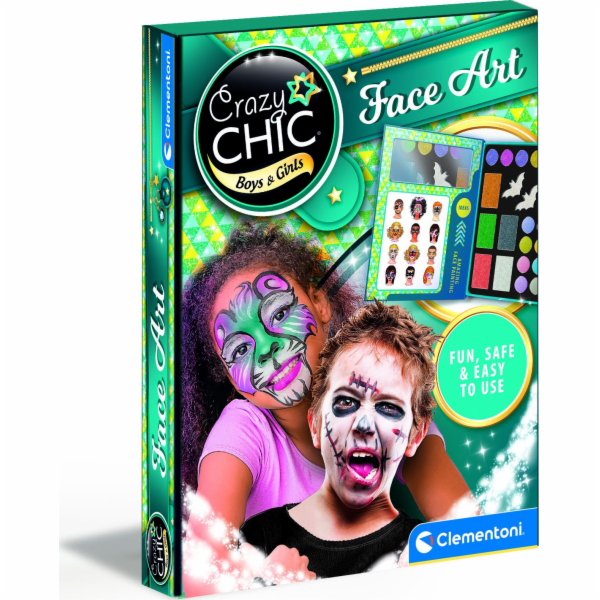 Clementoni - CRAZY CHIC Barvy na obličej Face Art