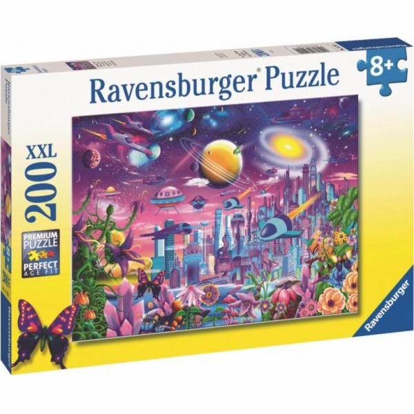 Puzzle Ravensburger pro děti 2D Vesmírné město 200 dílků