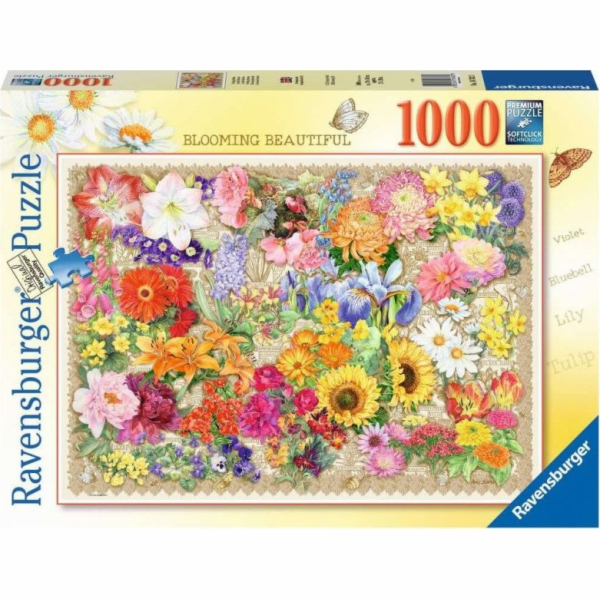 Ravensburger 2D Puzzle 1000 dílků Kvetoucí květiny