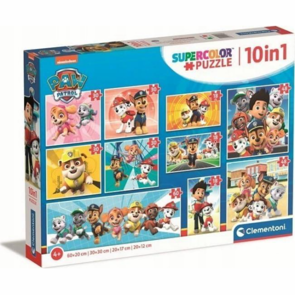 Puzzle 10v1 Super Color Paw Patrol