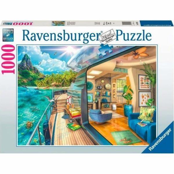 Ravensburger 2D Puzzle 1000 dílků: Plavba do tropů