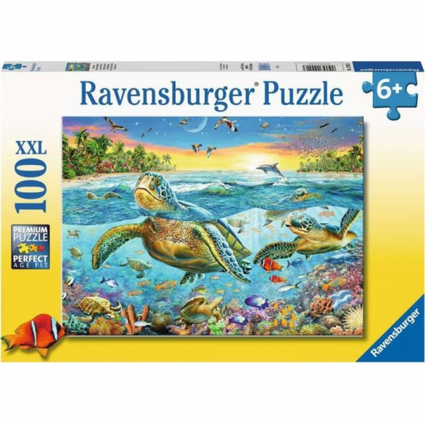 Puzzle 100 dílků XXL Mořské želvy