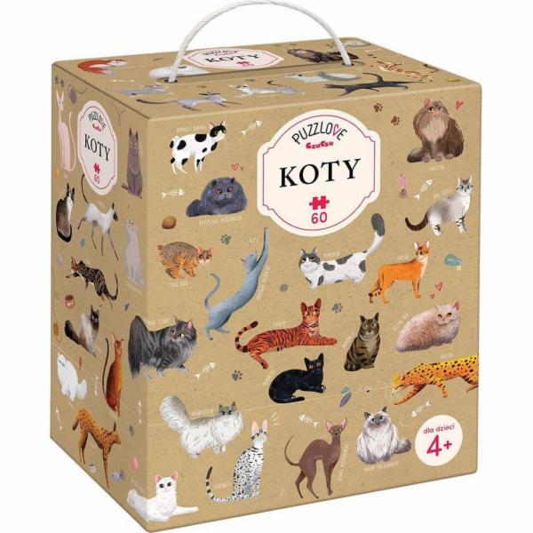 Bright Junior Media Puzzlove CzuCzu Koty 60 ks.