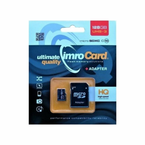 IMRO MICROSDXC 10/128GB UHS-3 ADP Memory card Class 10