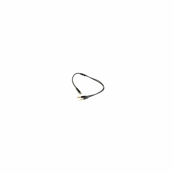 GEMBIRD Kabel rozdvojka jack 3,5mm (4 pólový) na 2x3,5mm ...
