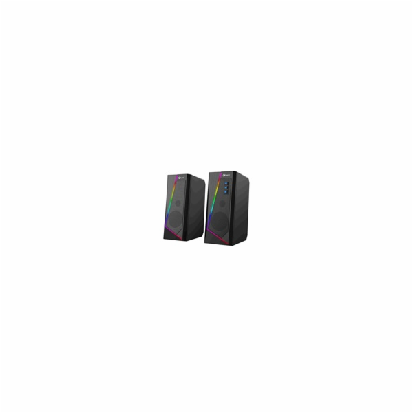 C-TECH reproduktory SPK-17, 2.0, RGB, černá