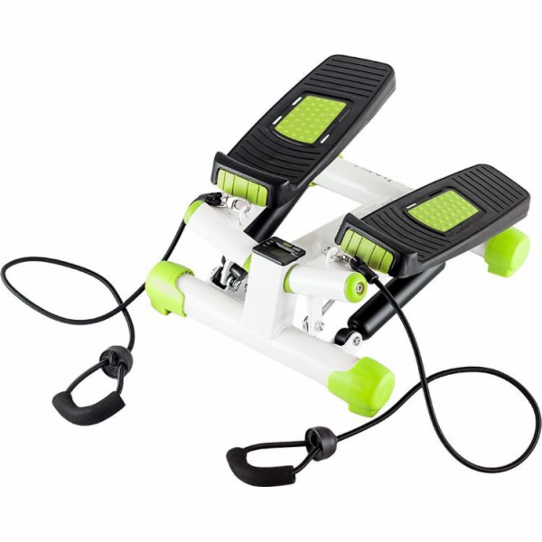 Diagonální stepper s kabely bílé a zelené barvy HMS S3033