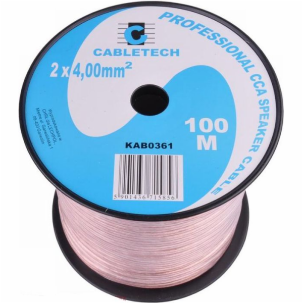 Reproduktorový kabel Libox 2x4,00, 100m (LB0048)