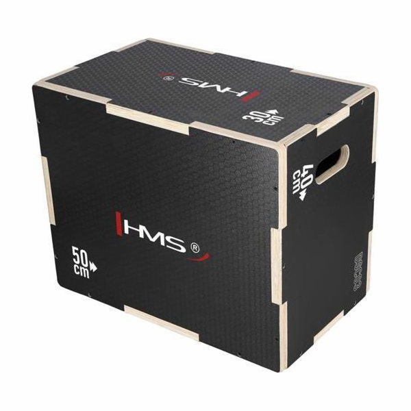 Plyometrický box černý 500x400x300mm HMS DSC03