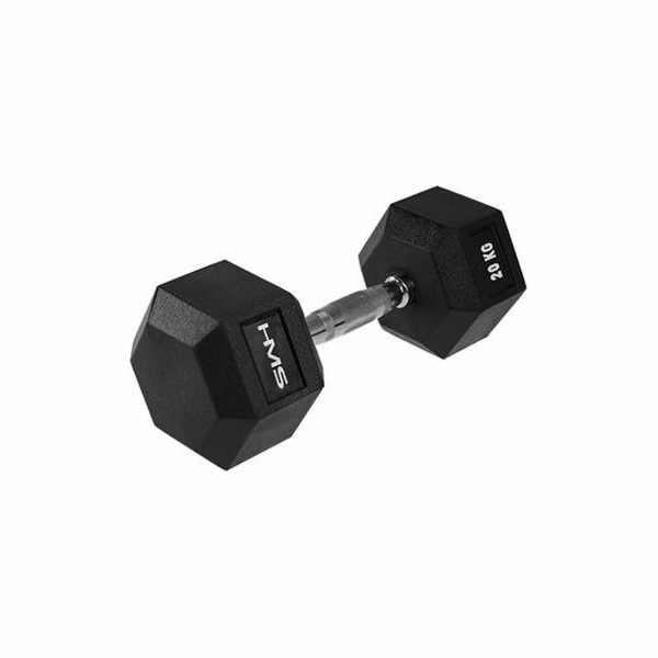 HMS činka Hex Pro pogumovaná 1 x 20 kg
