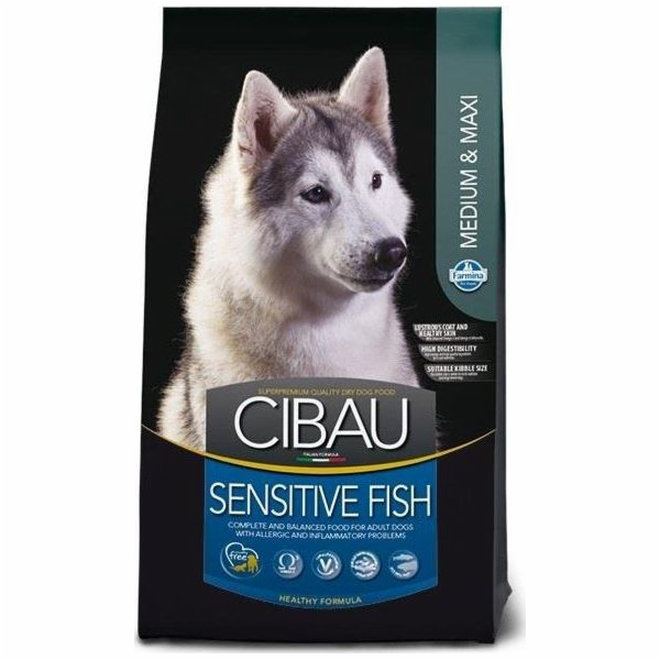 FARMINA Cibau Sensitive Fish Medium & Maxi – suché krmivo...