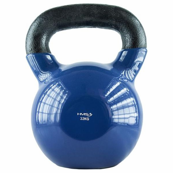 Vinyl kettlebell 32 kg navy blue HMS KNV32