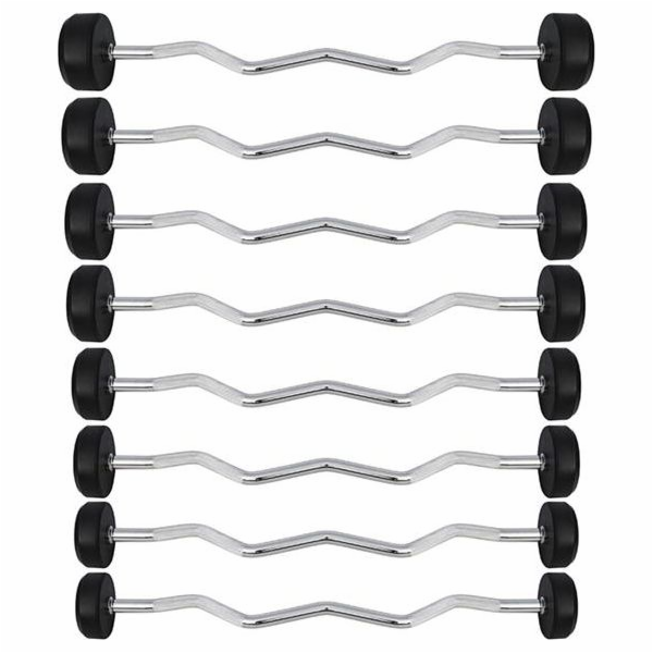 HMS GSL-35 Barbell/Gryf Permanentní zlomený pogumovaný 35...